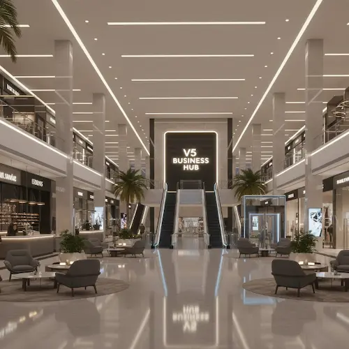 v5 business hub features